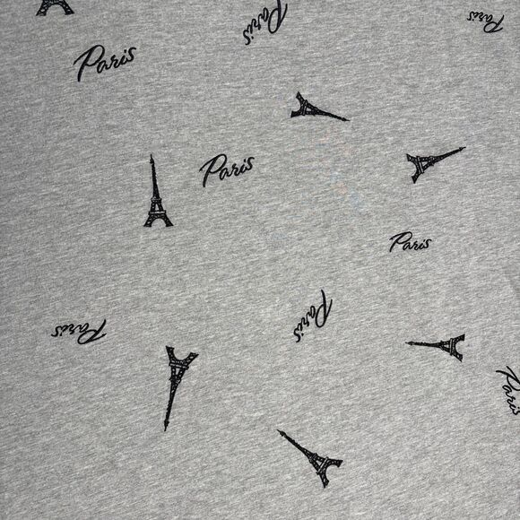 Joei & I T Shirt Women’s Size 3X Gray Paris AOP Eifel‎ Tower Chic Minimalist - Picture 10 of 15